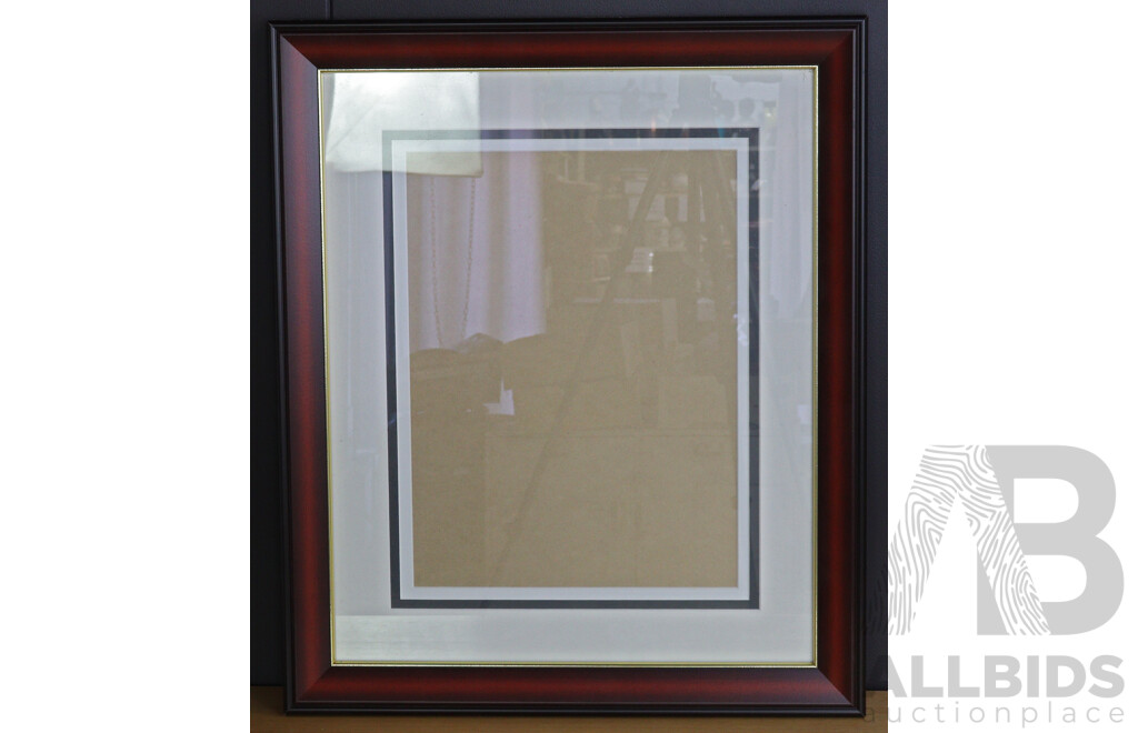 Timber Framed Mirror and Matching Frame