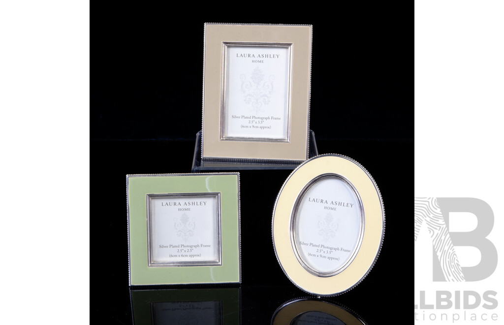 Collection Three Silver Plate Laura Ashley Photograph Frames