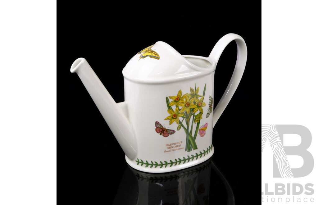 Portmeirion Watering Can in Botanic Garden Series Designed by Susan Ellis Williams in Leaved Cyclamen Pattern