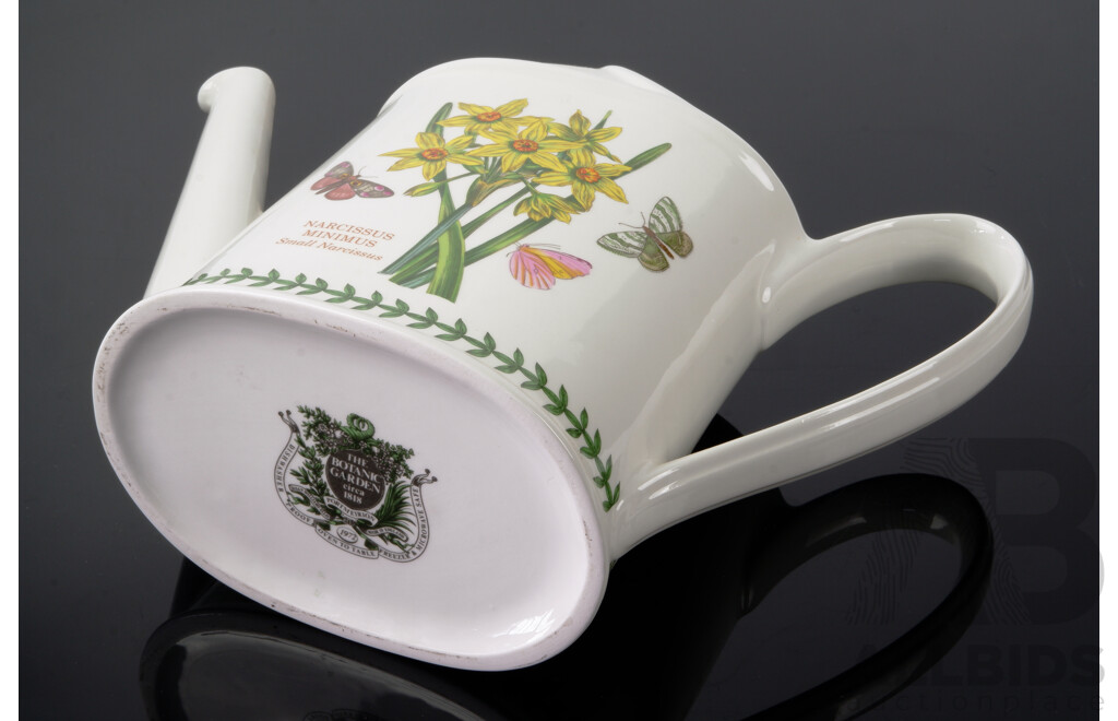 Portmeirion Watering Can in Botanic Garden Series Designed by Susan Ellis Williams in Leaved Cyclamen Pattern