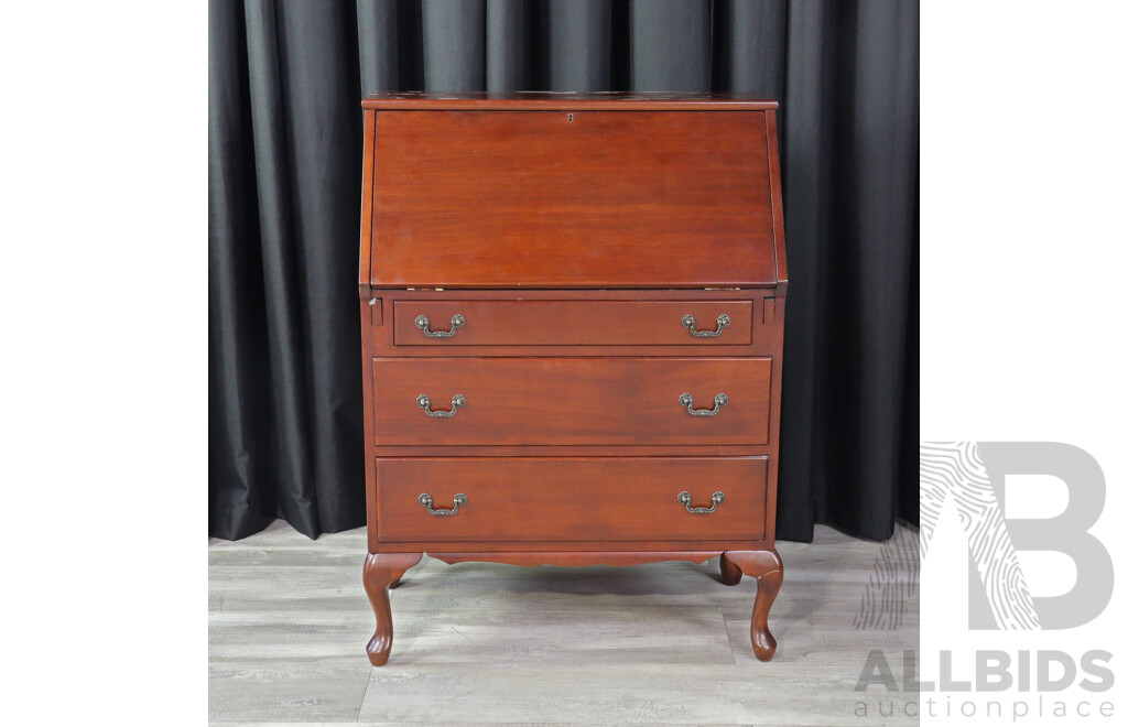 Queen Anne Style Drop Front Bureau