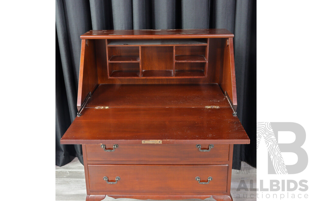 Queen Anne Style Drop Front Bureau