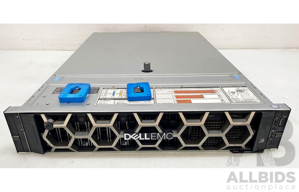 Dell EMC PowerEdge R740 Dual Intel Xeon SILVER (4214R) 2.40GHz-3.50GHz 12-Core CPU 2RU Server W/ 128GB DDR4 & 9.6TB SSD