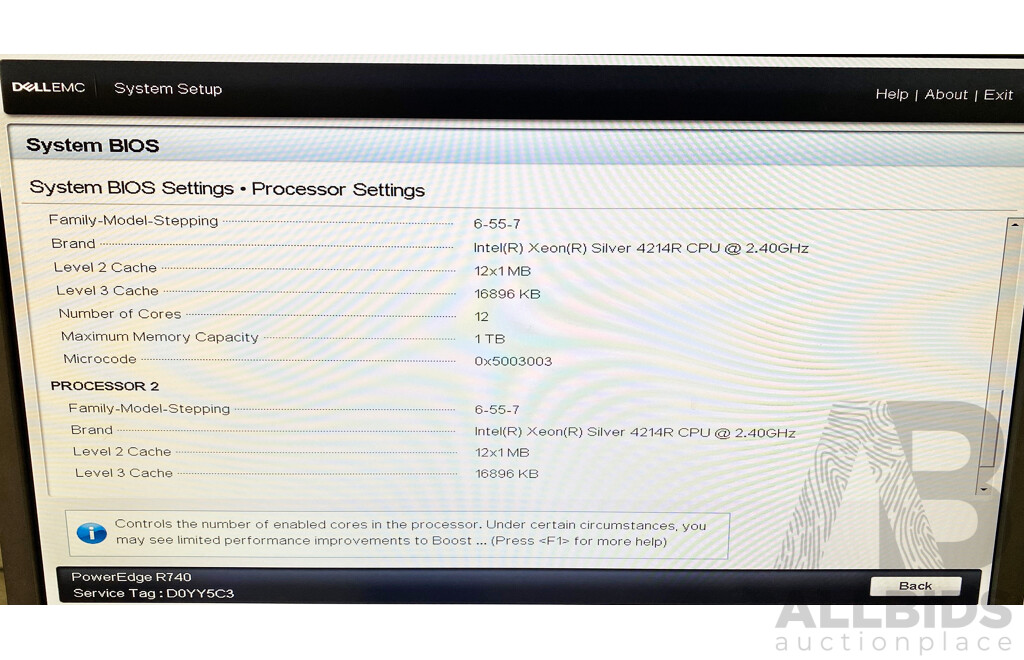 Dell EMC PowerEdge R740 Dual Intel Xeon SILVER (4214R) 2.40GHz-3.50GHz 12-Core CPU 2RU Server W/ 128GB DDR4 & 9.6TB SSD