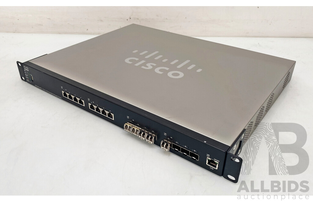 Cisco (SG550XG-8F8T) 16-Port 10G Stackable Managed Switch