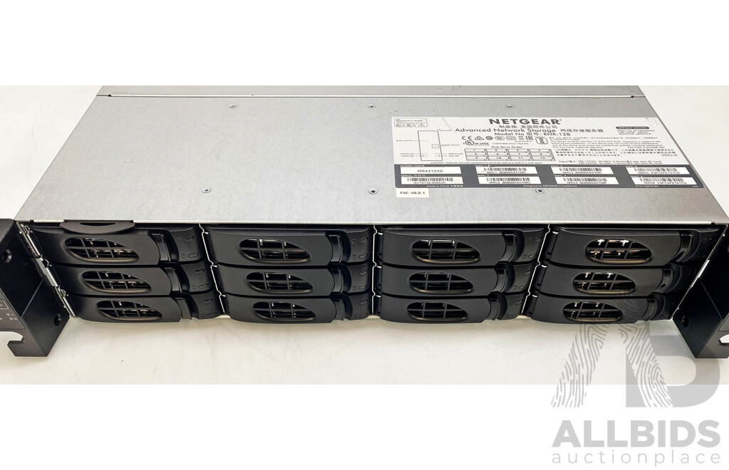 Netgear (RR4312X0)  RNR-12B Advanced Network Storage W/ 96TB Hard Drives