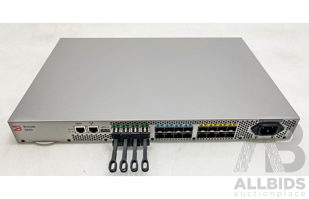 Brocade G610 (BR-G610-8-32G-0) 24-Port Switch
