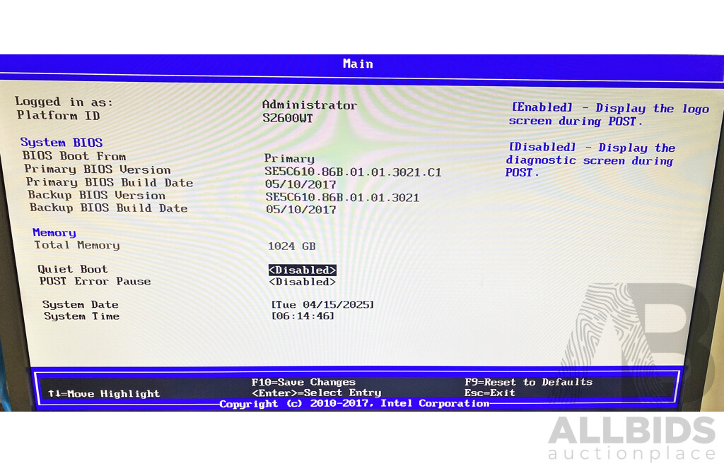 EMC PYTWP Intel Xeon (E5-2680 V3) 2.50GHz-3.30GHz 12-Core CPU 1RU Server W/ 1024GB DDR4