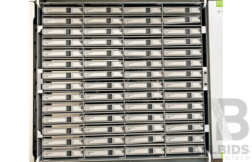 Cisco USC (C3160) Dense Storage 56-Bay 4RU Rack Server W/ 200TB Storage