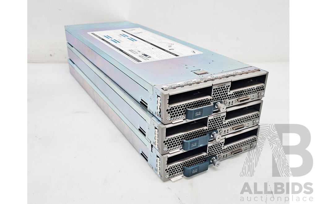 Cisco (UCS-B200-M3) Dual Intel Xeon Core CPU Blade Server - Lot of Three W/ 1152GB DDR3 Total