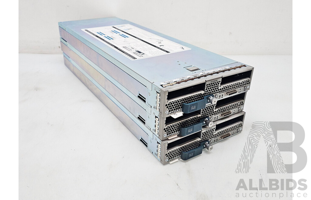 Cisco (UCS-B200-M3) Dual Intel Xeon Core CPU Blade Server - Lot of Three W/ 1152GB DDR3 Total
