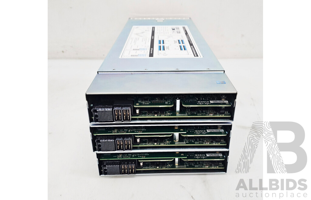 Cisco (UCS-B200-M3) Dual Intel Xeon Core CPU Blade Server - Lot of Three W/ 864GB DDR3 Total