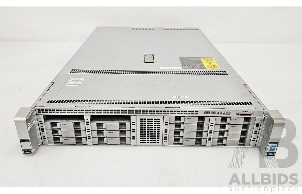 Cisco UCS C240 M4 Dual Intel Xeon (E5-2667 V3) 3.20GHz-3.60GHz 8-Core CPU Server W/ 128GB DDR4