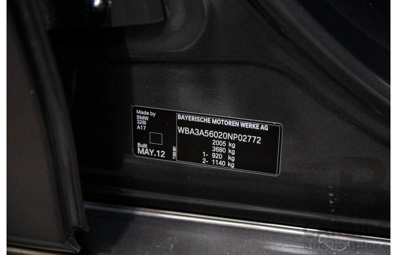 6/2012 BMW 328i Luxury Line F30 4d Sedan Havanna Brown Metallic 2.0L