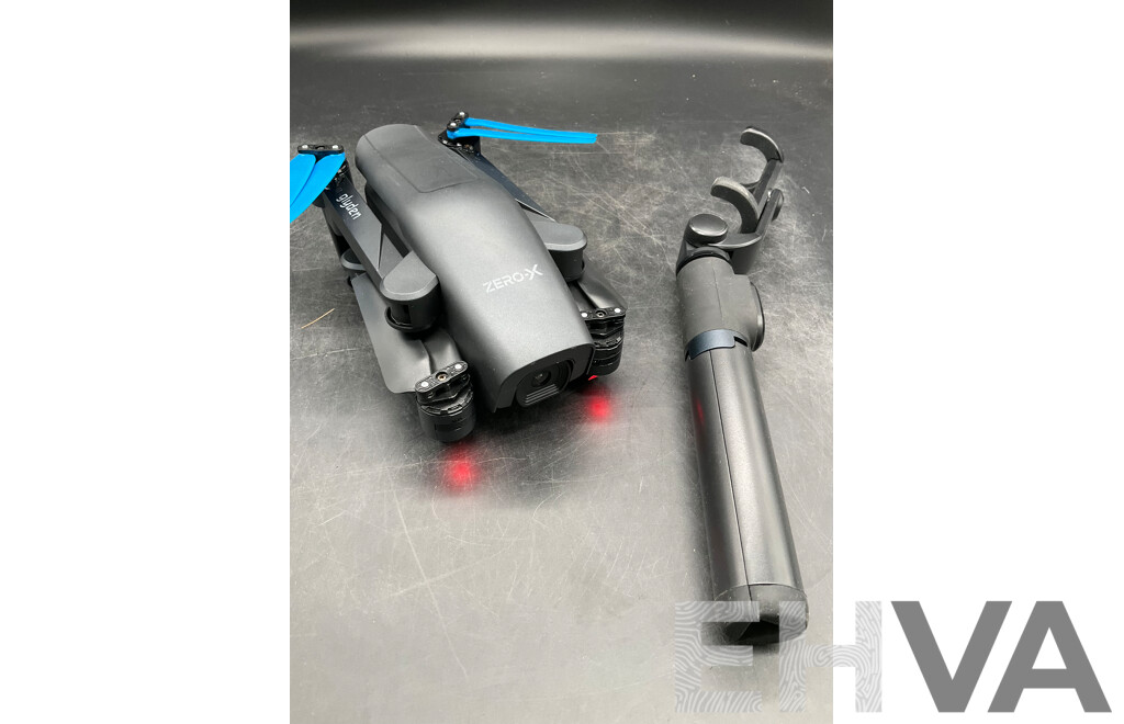ZERO-X Glyden Full HD Drone, MI Selfie Stick - Lot of 2  - ORP $319