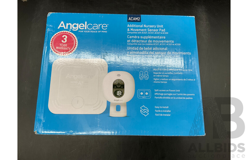 Angelcare ACAM2 Additional Camera & Sensor Pad Compatible with AC527/AC327/AC320 - ORP $269