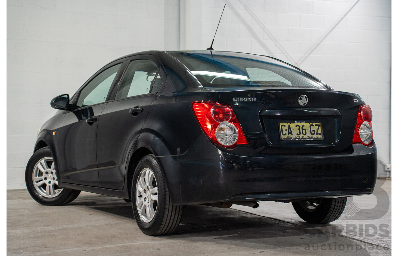 5/2013 Holden Barina CD TM MY13 4d Sedan Carbon Flash Metallic 1.6L