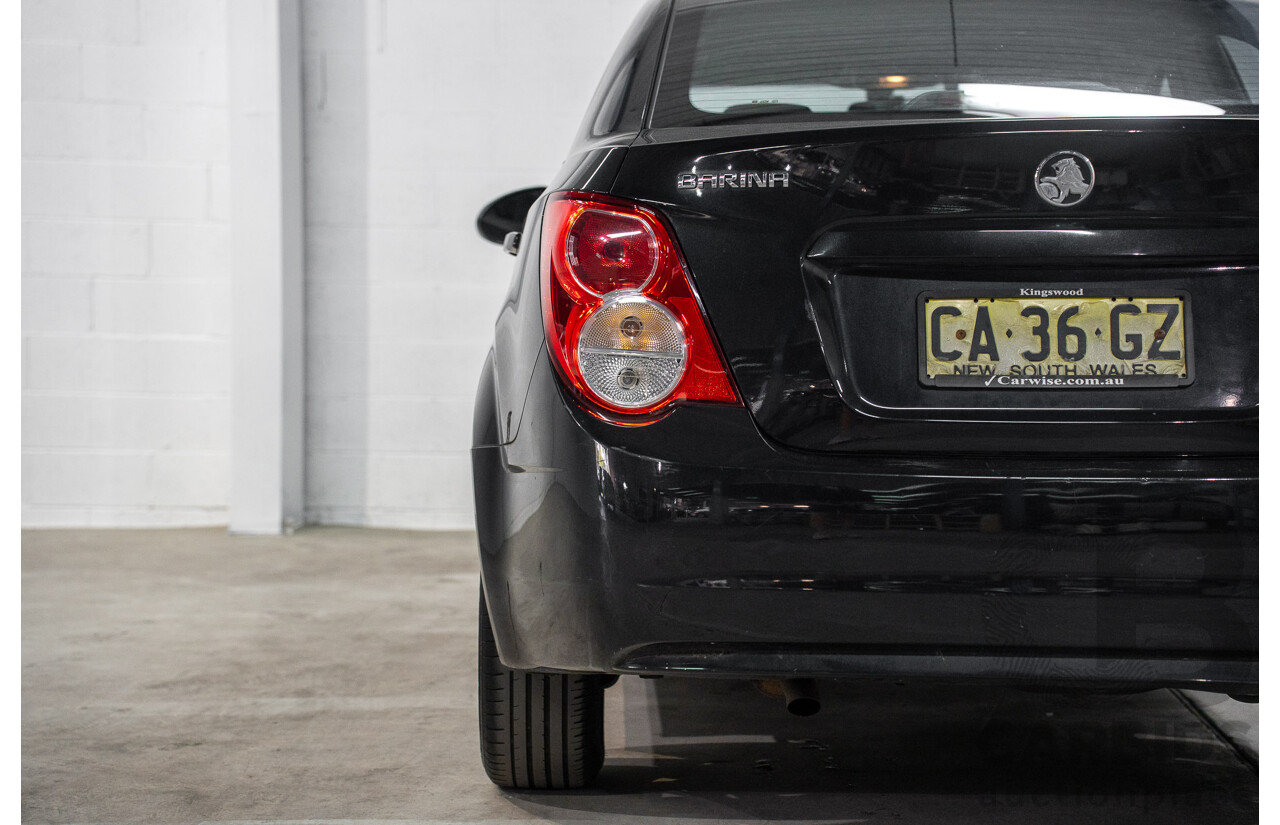 5/2013 Holden Barina CD TM MY13 4d Sedan Carbon Flash Metallic 1.6L