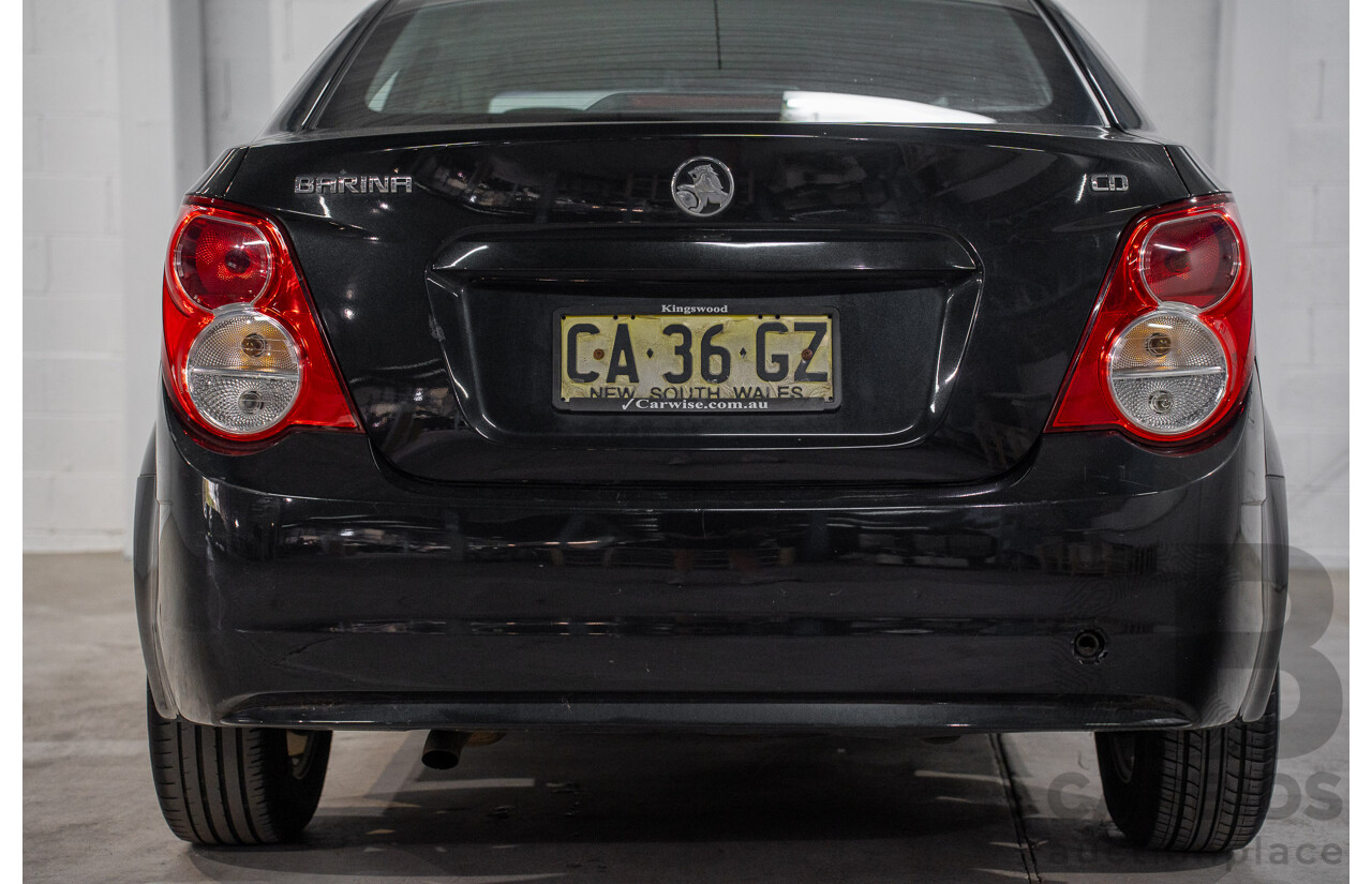 5/2013 Holden Barina CD TM MY13 4d Sedan Carbon Flash Metallic 1.6L