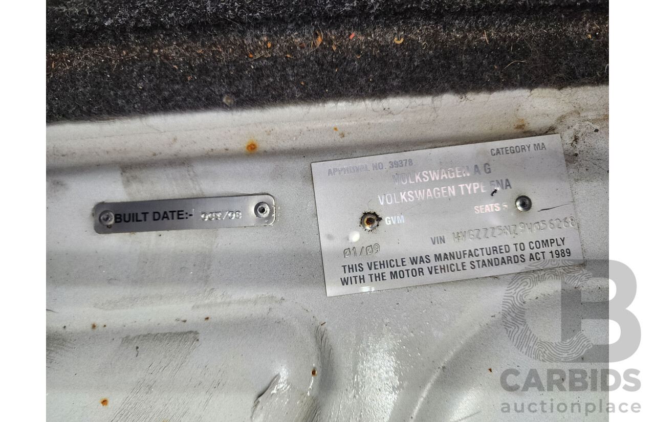 1/2009 Volkswagen Tiguan 103 TDI 5NC MY09 4d Wagon White 2.0L