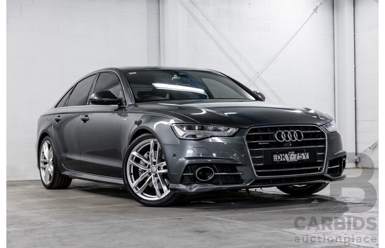 08/2017 Audi A6 2.0 TFSI S-Tronic Quattro (AWD) 4GC MY18 4d Sedan Daytona Grey Pearl Turbo 2.0L