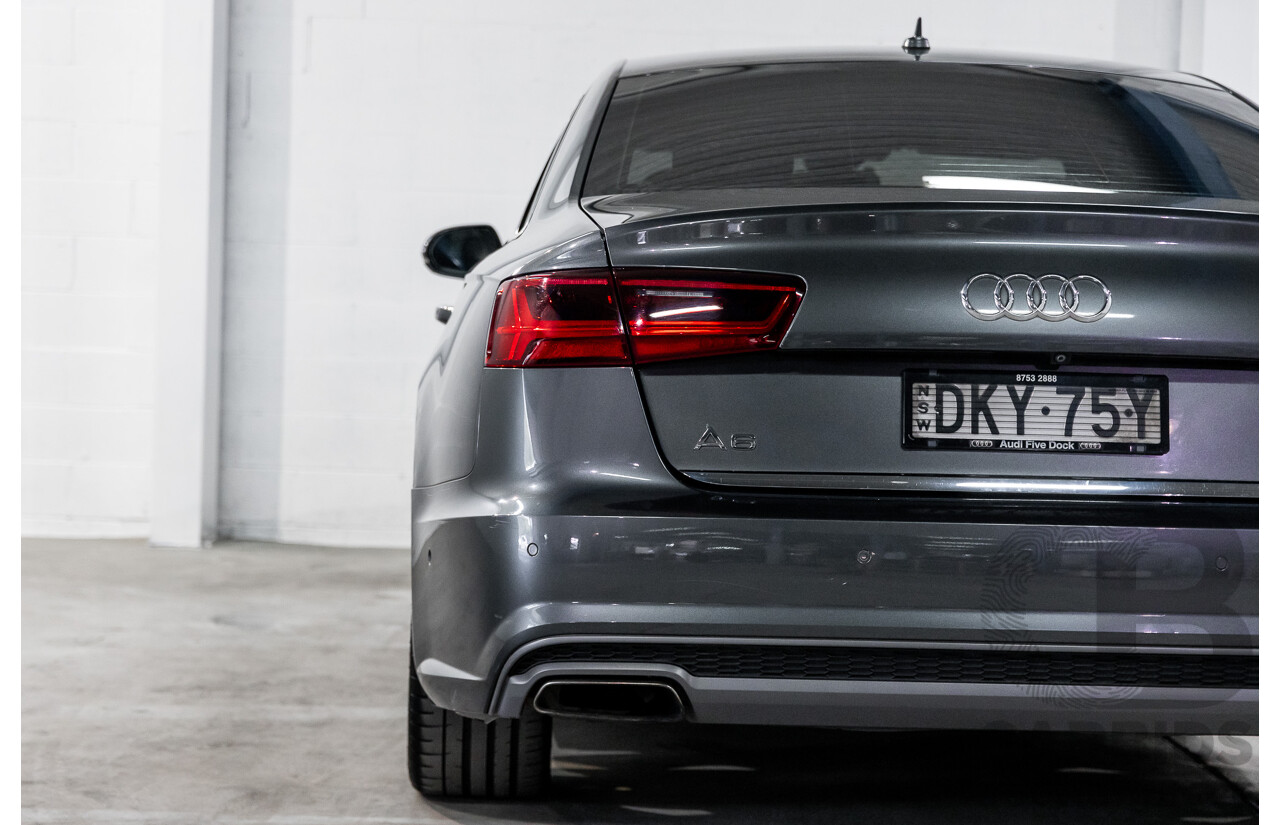 08/2017 Audi A6 2.0 TFSI S-Tronic Quattro (AWD) 4GC MY18 4d Sedan Daytona Grey Pearl Turbo 2.0L