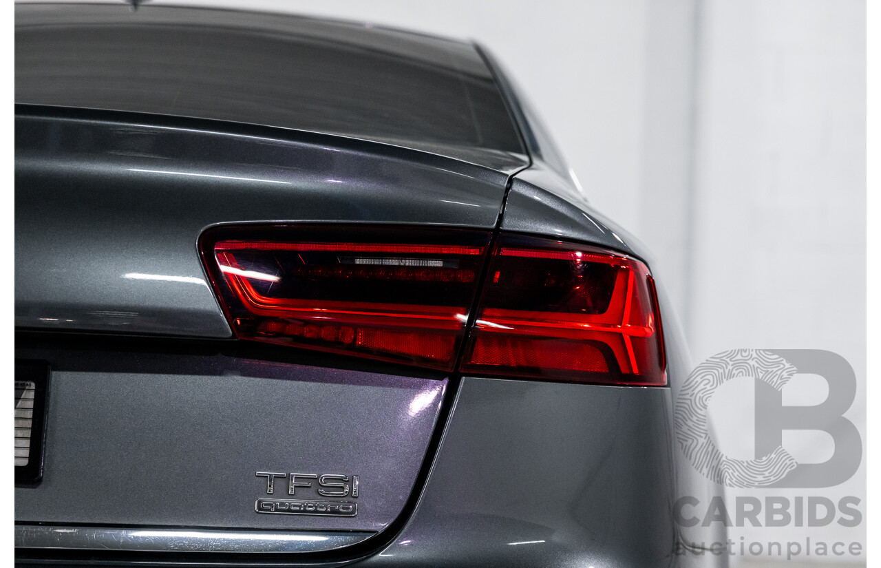 08/2017 Audi A6 2.0 TFSI S-Tronic Quattro (AWD) 4GC MY18 4d Sedan Daytona Grey Pearl Turbo 2.0L