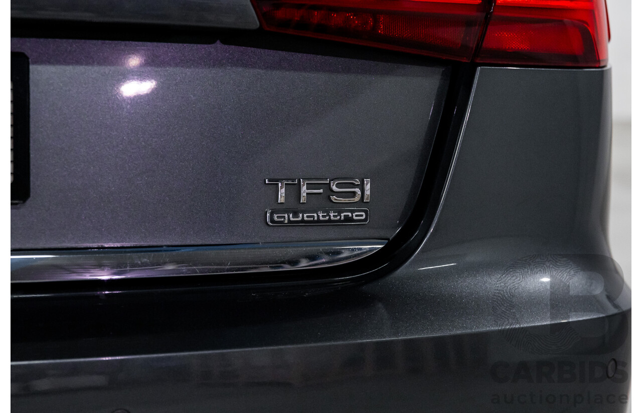 08/2017 Audi A6 2.0 TFSI S-Tronic Quattro (AWD) 4GC MY18 4d Sedan Daytona Grey Pearl Turbo 2.0L