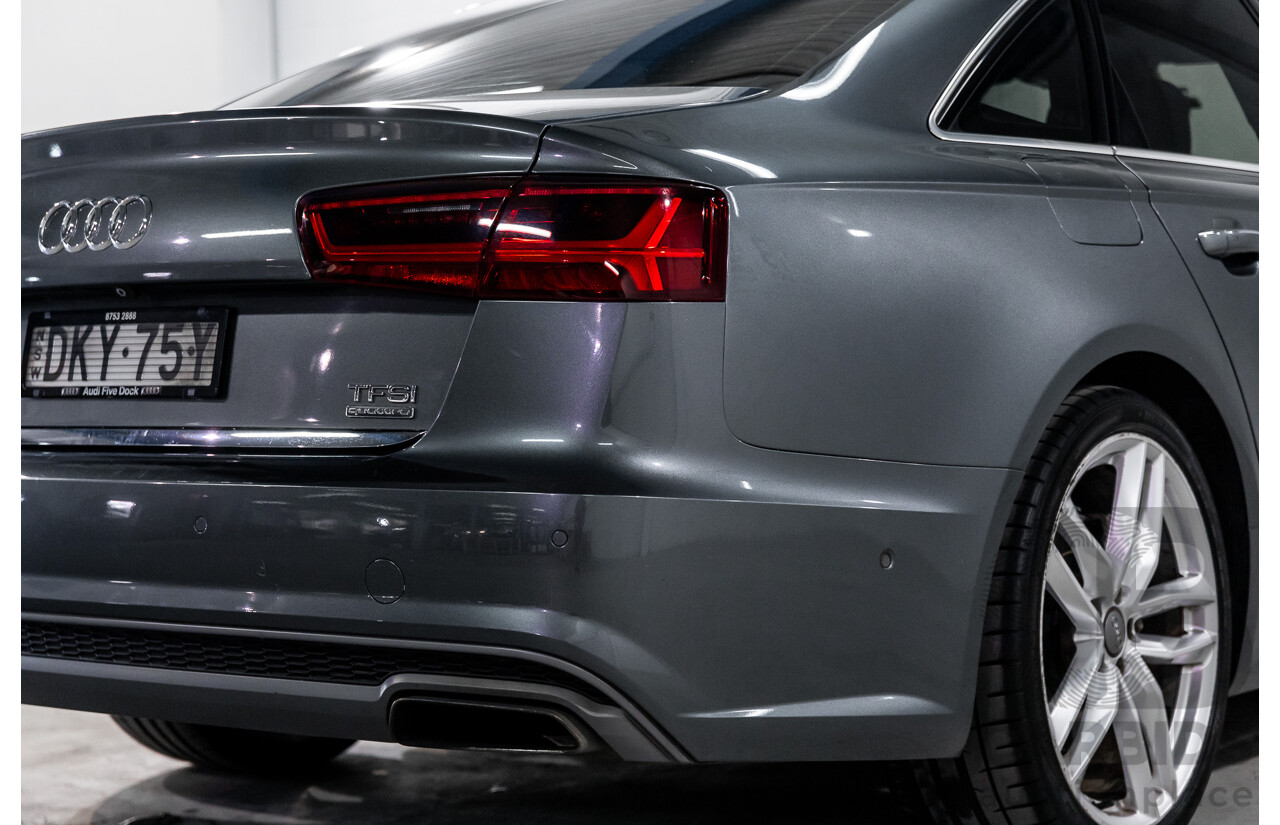 08/2017 Audi A6 2.0 TFSI S-Tronic Quattro (AWD) 4GC MY18 4d Sedan Daytona Grey Pearl Turbo 2.0L