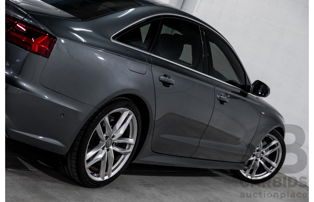 08/2017 Audi A6 2.0 TFSI S-Tronic Quattro (AWD) 4GC MY18 4d Sedan Daytona Grey Pearl Turbo 2.0L