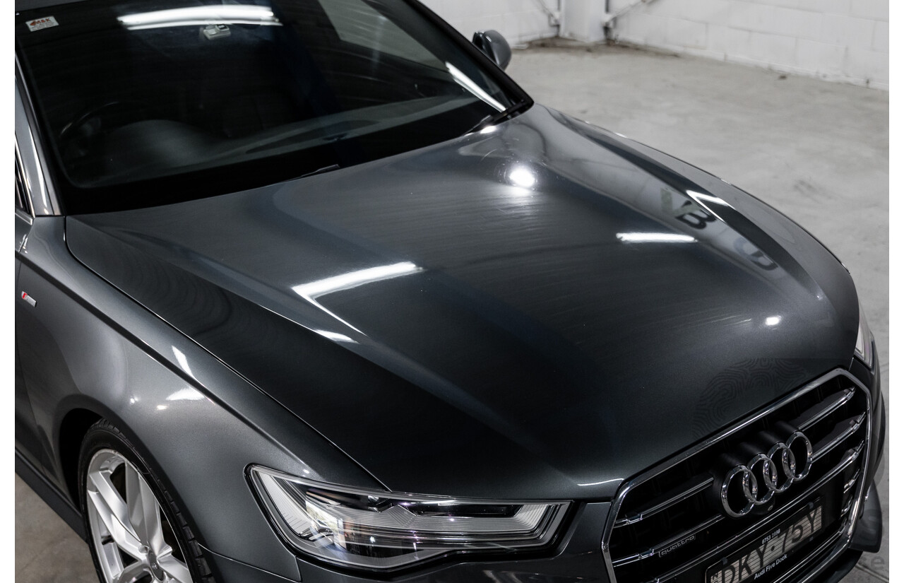 08/2017 Audi A6 2.0 TFSI S-Tronic Quattro (AWD) 4GC MY18 4d Sedan Daytona Grey Pearl Turbo 2.0L