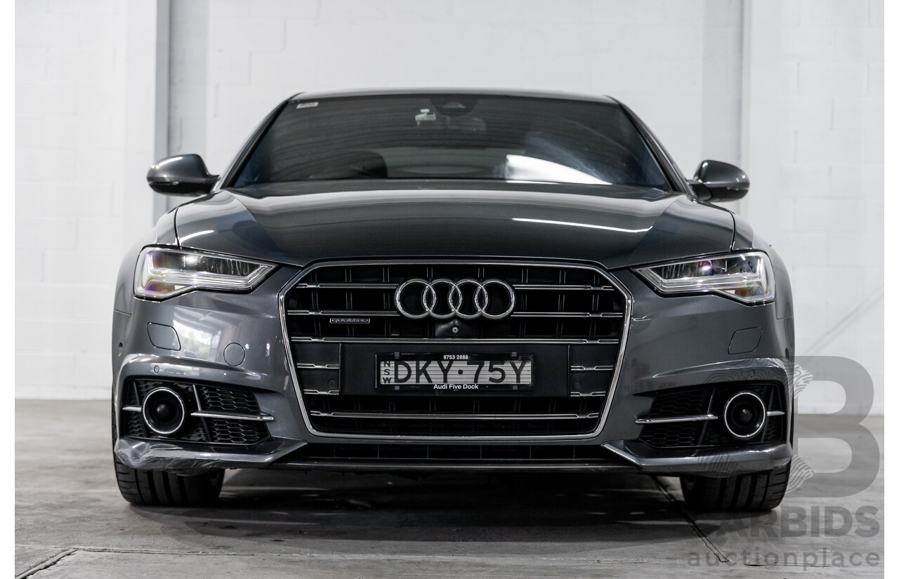 08/2017 Audi A6 2.0 TFSI S-Tronic Quattro (AWD) 4GC MY18 4d Sedan Daytona Grey Pearl Turbo 2.0L