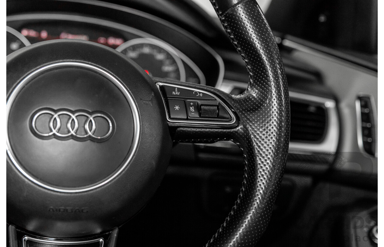 08/2017 Audi A6 2.0 TFSI S-Tronic Quattro (AWD) 4GC MY18 4d Sedan Daytona Grey Pearl Turbo 2.0L