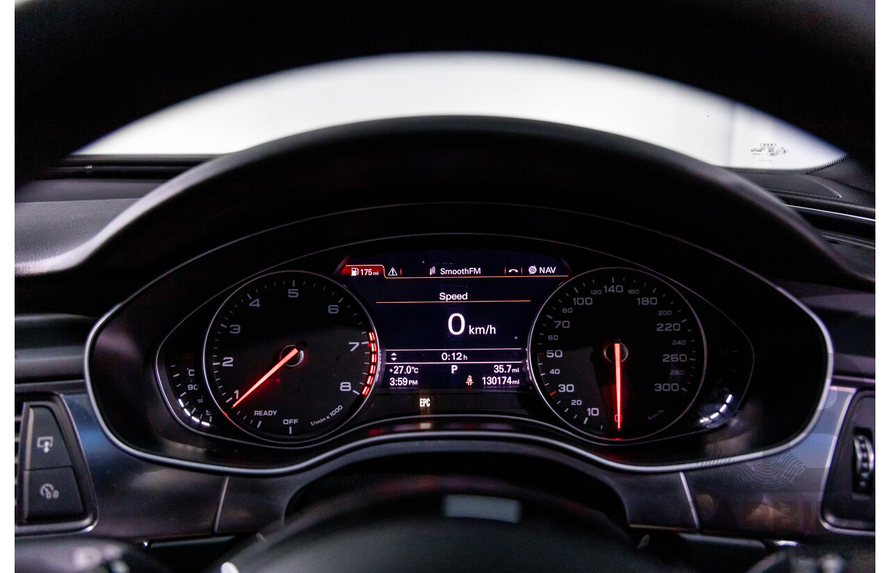 08/2017 Audi A6 2.0 TFSI S-Tronic Quattro (AWD) 4GC MY18 4d Sedan Daytona Grey Pearl Turbo 2.0L