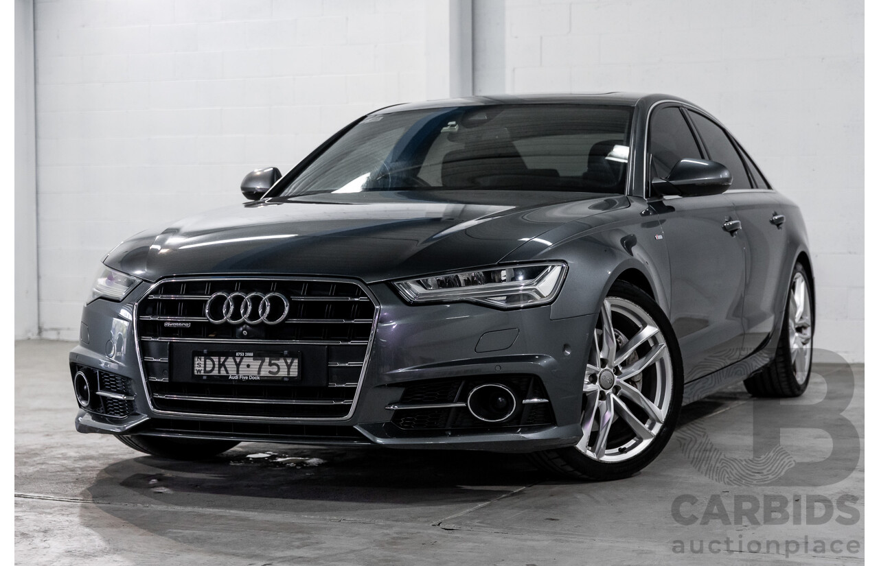 08/2017 Audi A6 2.0 TFSI S-Tronic Quattro (AWD) 4GC MY18 4d Sedan Daytona Grey Pearl Turbo 2.0L