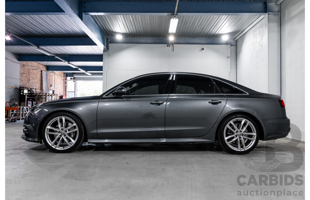 08/2017 Audi A6 2.0 TFSI S-Tronic Quattro (AWD) 4GC MY18 4d Sedan Daytona Grey Pearl Turbo 2.0L
