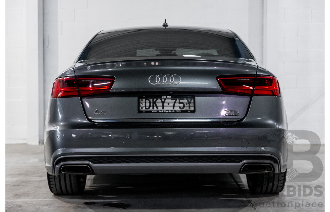 08/2017 Audi A6 2.0 TFSI S-Tronic Quattro (AWD) 4GC MY18 4d Sedan Daytona Grey Pearl Turbo 2.0L