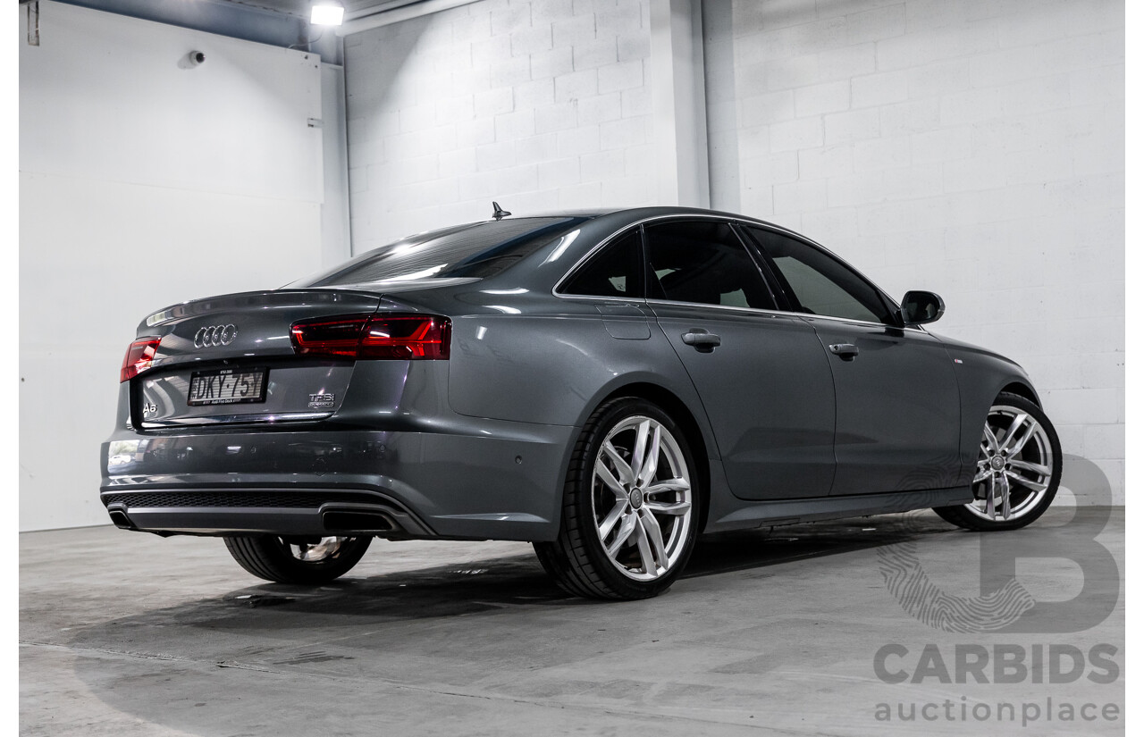 08/2017 Audi A6 2.0 TFSI S-Tronic Quattro (AWD) 4GC MY18 4d Sedan Daytona Grey Pearl Turbo 2.0L