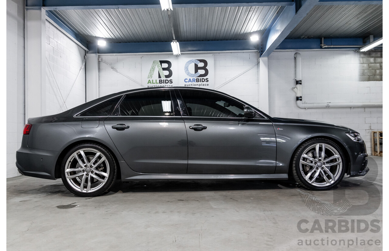 08/2017 Audi A6 2.0 TFSI S-Tronic Quattro (AWD) 4GC MY18 4d Sedan Daytona Grey Pearl Turbo 2.0L