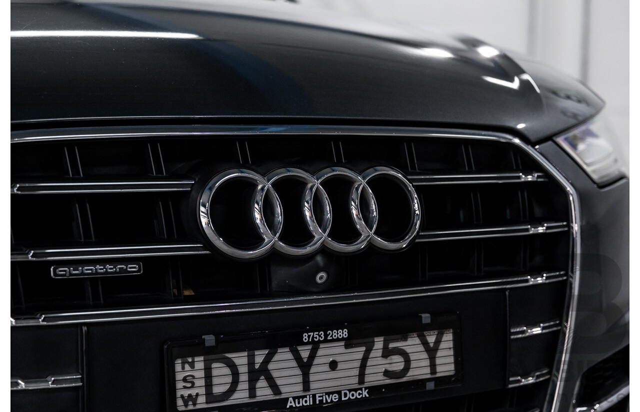 08/2017 Audi A6 2.0 TFSI S-Tronic Quattro (AWD) 4GC MY18 4d Sedan Daytona Grey Pearl Turbo 2.0L