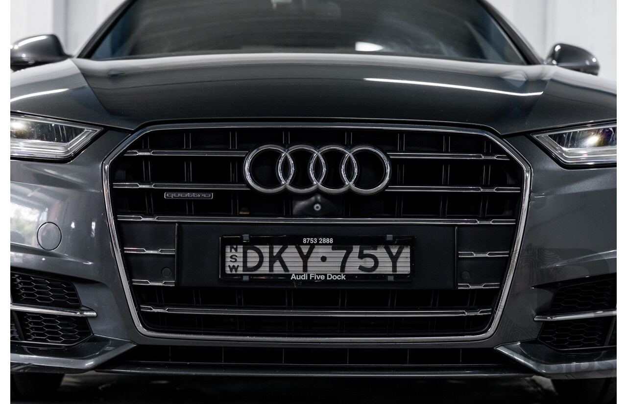 08/2017 Audi A6 2.0 TFSI S-Tronic Quattro (AWD) 4GC MY18 4d Sedan Daytona Grey Pearl Turbo 2.0L