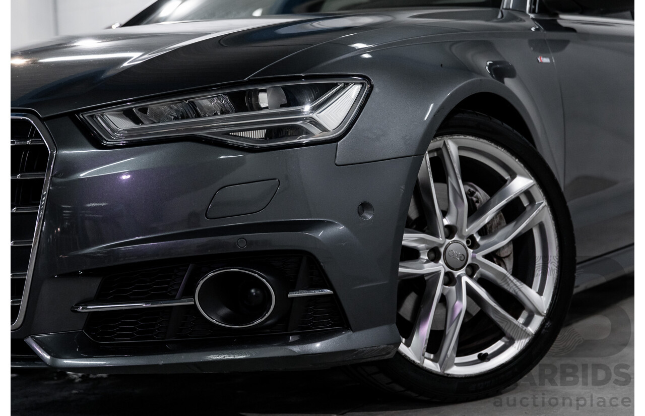 08/2017 Audi A6 2.0 TFSI S-Tronic Quattro (AWD) 4GC MY18 4d Sedan Daytona Grey Pearl Turbo 2.0L