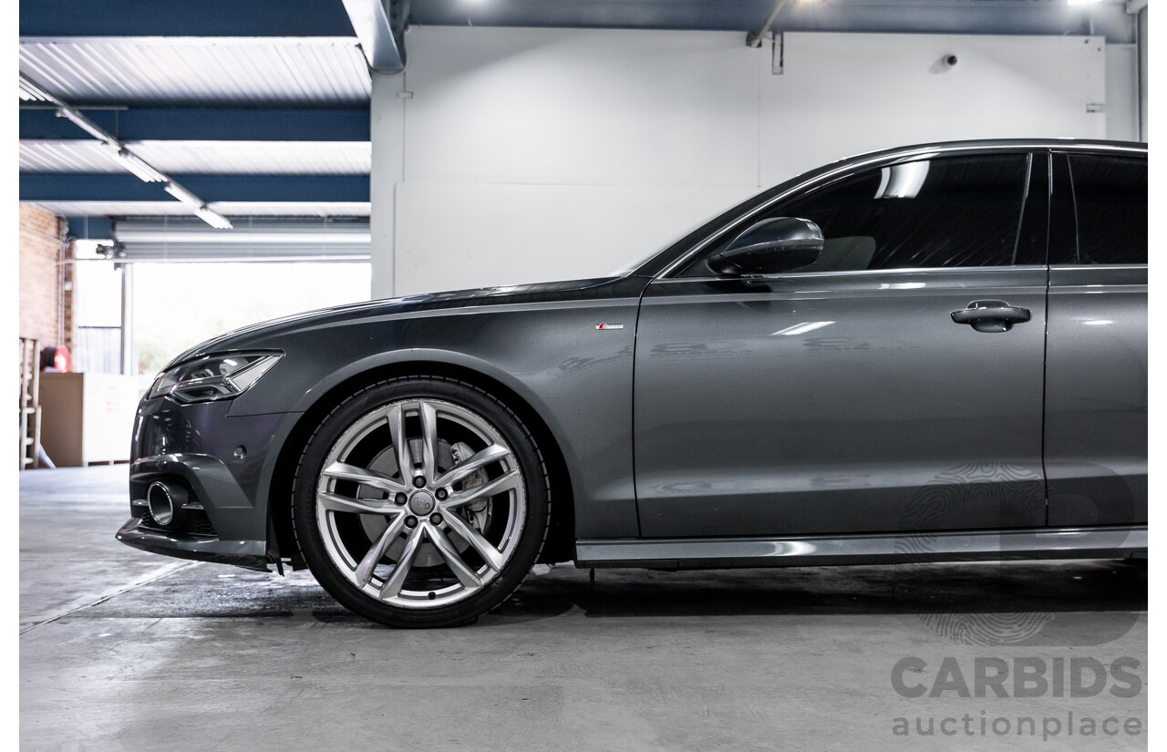 08/2017 Audi A6 2.0 TFSI S-Tronic Quattro (AWD) 4GC MY18 4d Sedan Daytona Grey Pearl Turbo 2.0L
