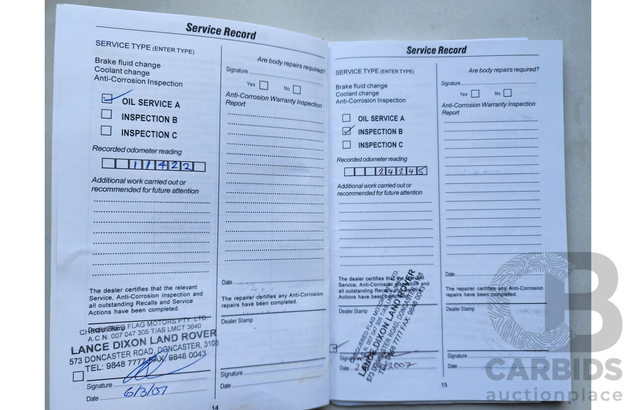 8/2006 Land Rover Discovery 3 HSE  4d Wagon Blue 2.7L