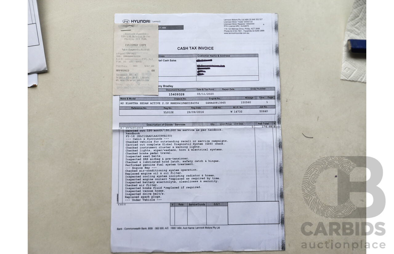 7/2016 Hyundai Elantra 4d Sedan Grey 2.0L