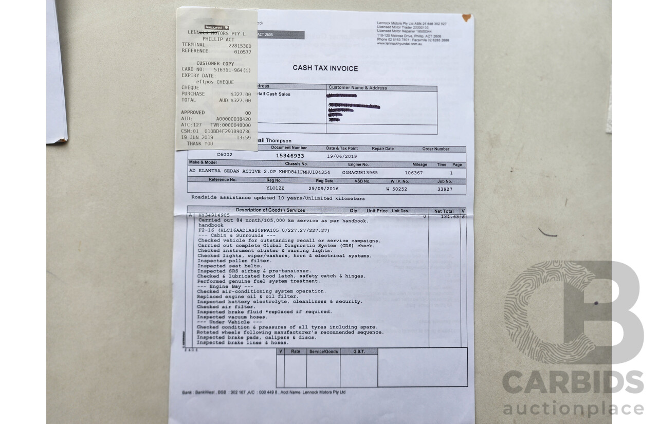 7/2016 Hyundai Elantra 4d Sedan Grey 2.0L