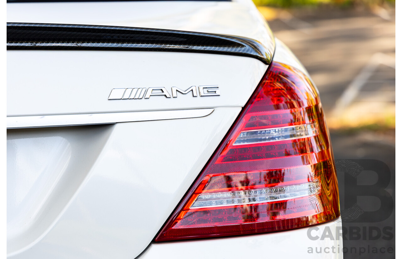 6/2008 Mercedes-Benz S63L AMG 221 07 Upgrade 4d Sedan Designo Mystic White II V8 6.2L - IMPORT