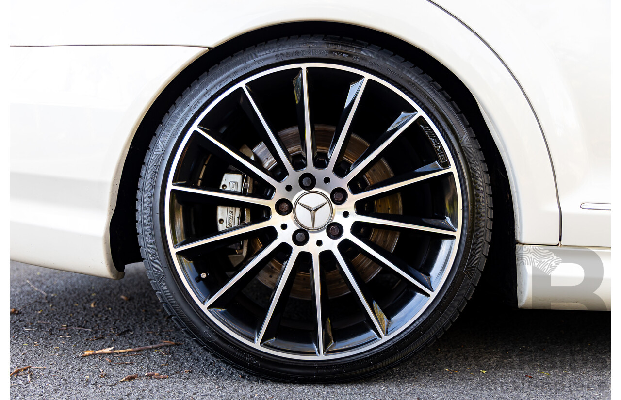 6/2008 Mercedes-Benz S63L AMG 221 07 Upgrade 4d Sedan Designo Mystic White II V8 6.2L - IMPORT