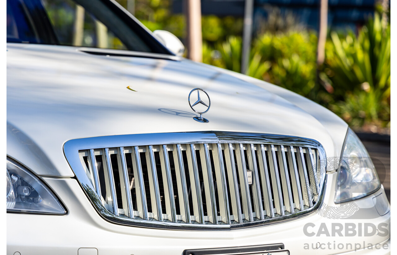 6/2008 Mercedes-Benz S63L AMG 221 07 Upgrade 4d Sedan Designo Mystic White II V8 6.2L - IMPORT