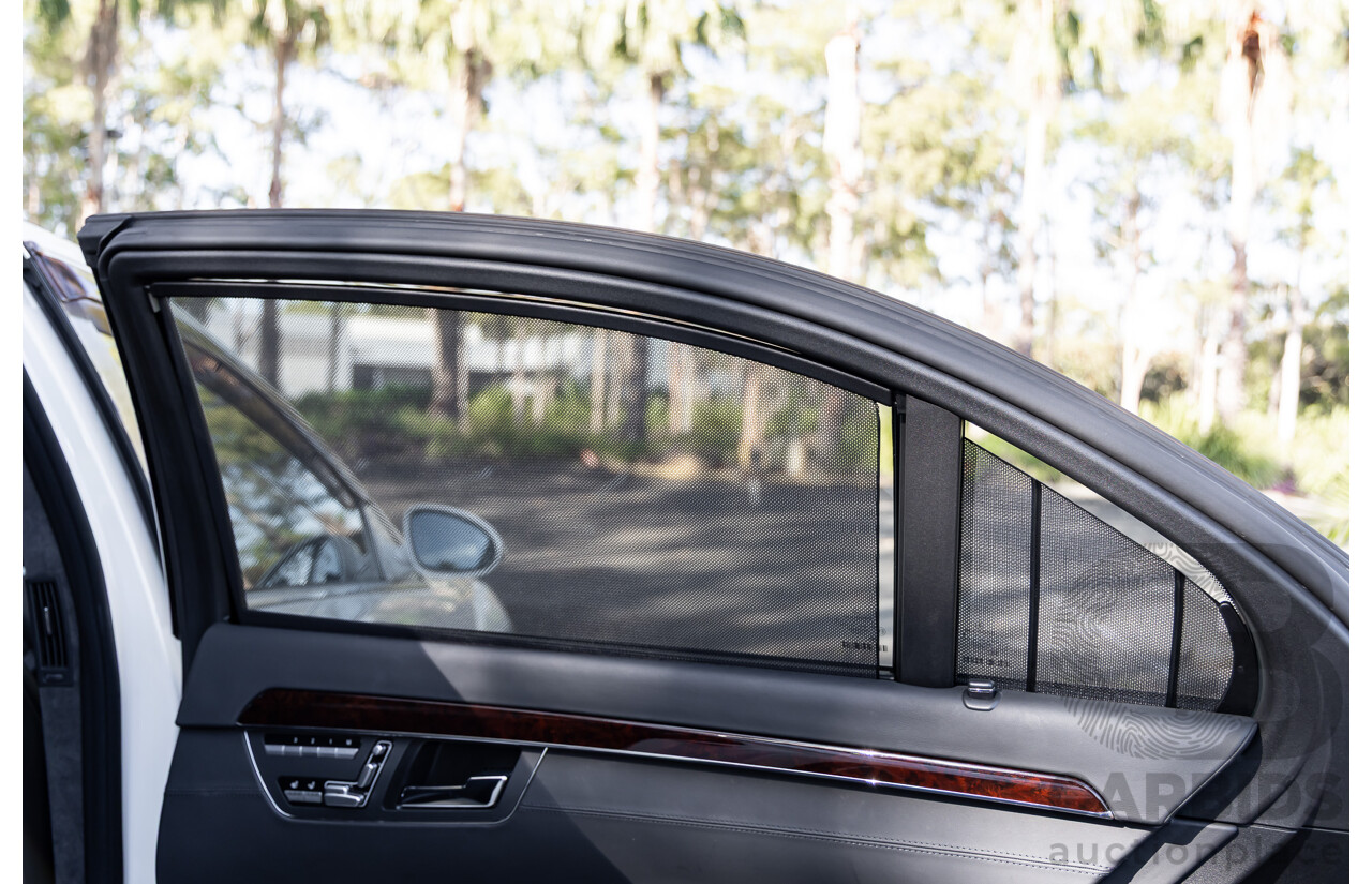 6/2008 Mercedes-Benz S63L AMG 221 07 Upgrade 4d Sedan Designo Mystic White II V8 6.2L - IMPORT